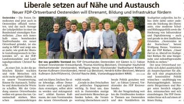 FDP Oestereiden Gründungsversammlung